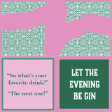Be Gin | Reversible Cocktail Napkins