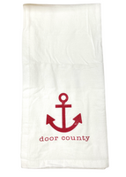 Door County Anchor Tea Towel
