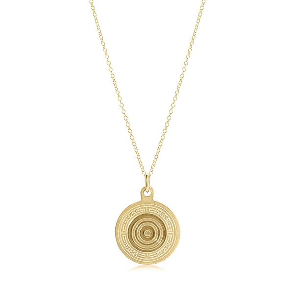 Gold Athena Charm Necklace | 16 inch