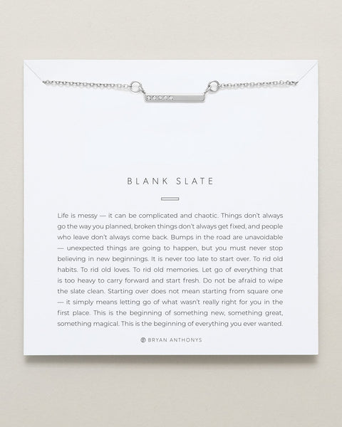 Blank Slate Necklace | Silver