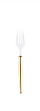 Gold & White Cocktail Forks | 20pc Set