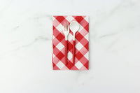 Red & White Cocktail Spoons | 20pc Set