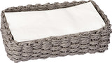Guest Towel Caddy | Grey Paper Weave