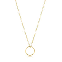 Gold Halo Charm Necklace | 16 inch