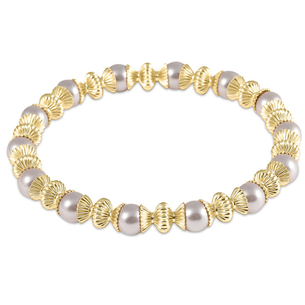 Loyalty Gold 6mm Bracelet | Pearl