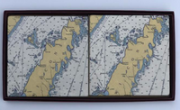 Nautical Map Coaster Set
