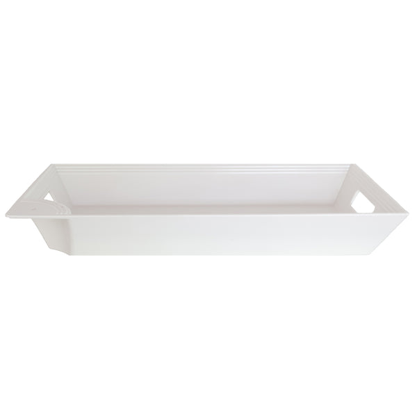 pinstripe melamine rectangle tray | nora fleming base