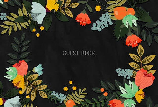 Modern Floral Guest Book