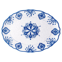 Moroccan Blue Oval Platter