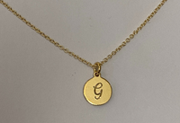Respect Small Gold Disc Necklace | G