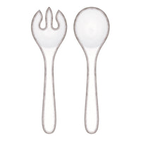 Rustica Antique White Salad Servers