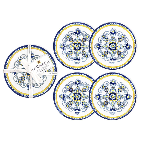 Sorrento Melamine Appetizer Plates | Set of Four